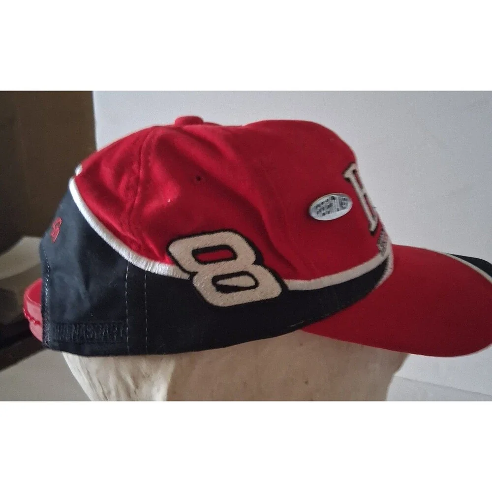 Budweiser Bud King Beers NASCAR Dale Earnhardt Jr Red Cap Hat w/pins